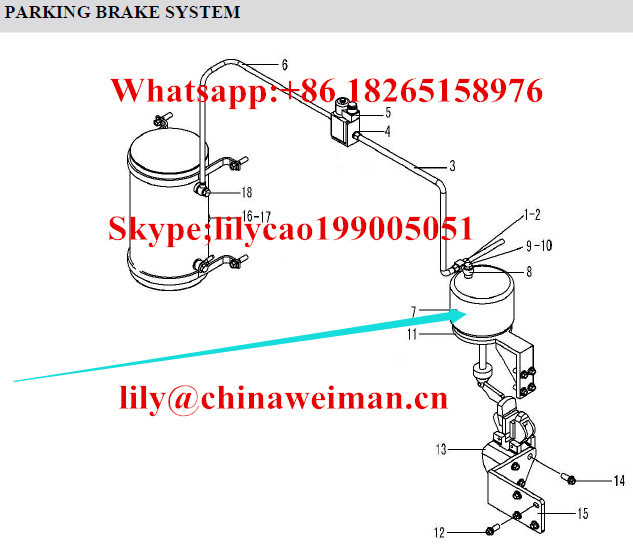 Sdlg LG933/LG936/LG938 Wheel Loader Parts Air Reservoir 4120000506