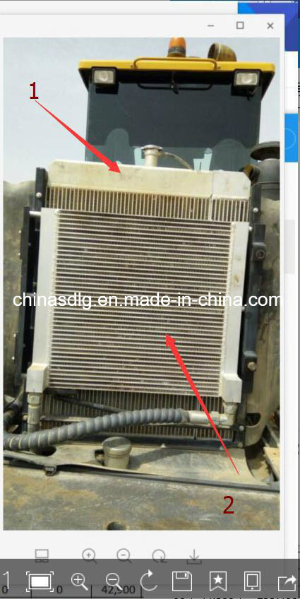 Radiator Assy 4110001094 for Sdlg Wheel Loader