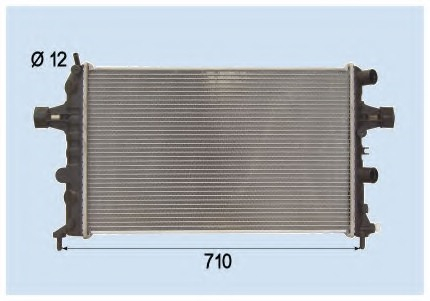 Radiator for OPEL