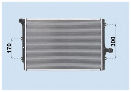 Radiator for audi