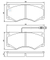 Brake pad for MERCEDES BENZ