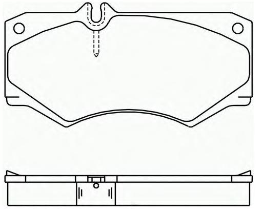 Brake pad for MERCEDES BENZ