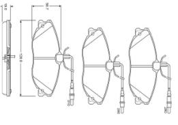 Brake pad for PEUGOET