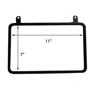 Hanging Metal Sign Frame with Two Rings 11X7 Black