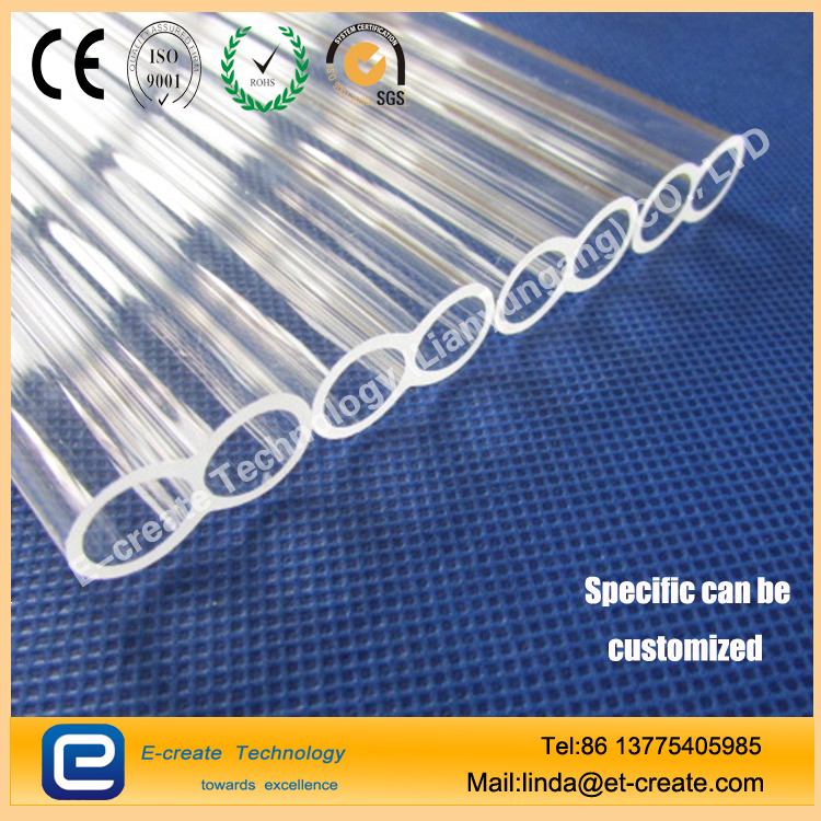 Quartz double hole tube