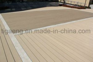 Type neuf r&eacute;utilisable/renouvelable Facile-Montent l'euro panneau de Decking du PE WPC