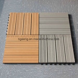 Decking ext&eacute;rieur du plancher compos&eacute; en plastique en bois imperm&eacute;able &agrave; l'eau Anti-UV WPC