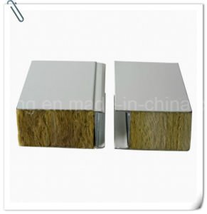 panneau &quot;sandwich&quot; de 75mm PU/EPS/Rockwool/Glasswool pour le toit/mur