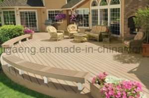 Planche ext&eacute;rieure r&eacute;sistante au feu de Decking du prix usine WPC