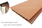 Panneau de mur de WPC/Decking de Vinyle/rev&ecirc;tement en bois ext&eacute;rieurs de plancher/mur