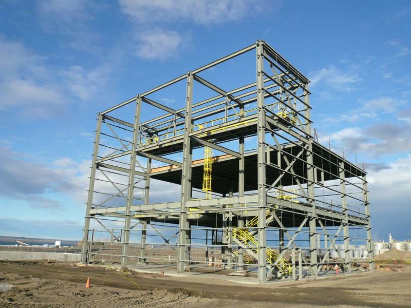 Galvanized Prefabricated Steel Structure Warehouse with Gi Frame