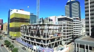 Almac&eacute;n prefabricado galvanizado de la estructura de acero con el marco del soldado enrollado en el ej&eacute;rcito