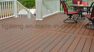 Decking de calidad superior del precio de f&aacute;brica hecho de compuesto del Madera-Pl&aacute;stico