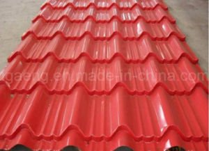 Hoja galvanizada cubierta color del material para techos del perfil del rect&aacute;ngulo