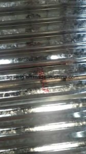 Hoja acanalada de acero galvanizada sumergida caliente del material para techos