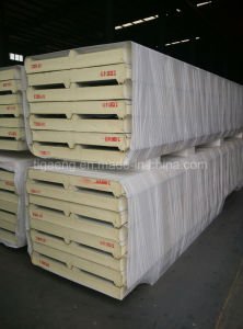 El panel de emparedado de acero de las lanas de EPS/PU/Mineral/el panel de pared/el panel incombustible de la azotea