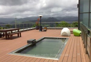 Material de construcci&oacute;n inferior del mantenimiento/suelo al aire libre del Decking de WPC en Norteam&eacute;rica