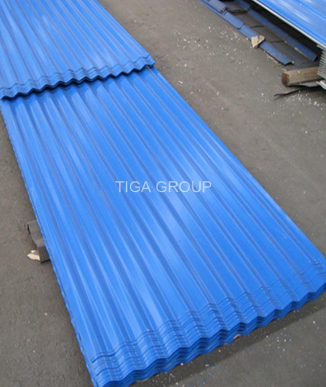 Color Coated Metal Roofing Anti Corrossion Trapezoidal PPGI Steel Sheets