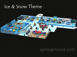 Ice & Snow Theme Kids Мягкая крытая детская площадка - Шицзячжуан