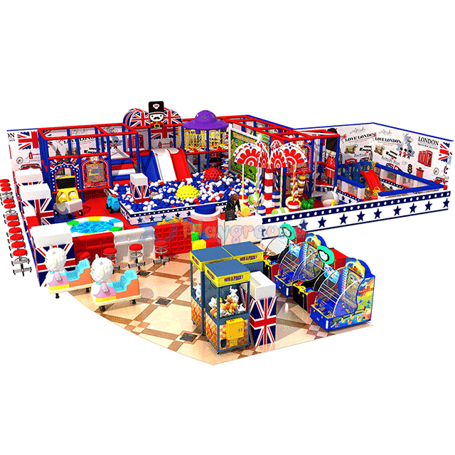 Маленький парк развлечений Детская игровая площадка Крытая детская площадка с шариковым бассейном