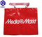 woven shopping bag with embroidery handle