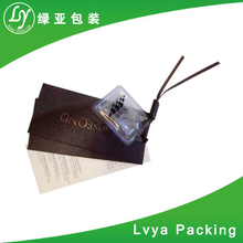 Professional Manufacture Supply Silver Hot Stamping Disclaimer Hangtag
