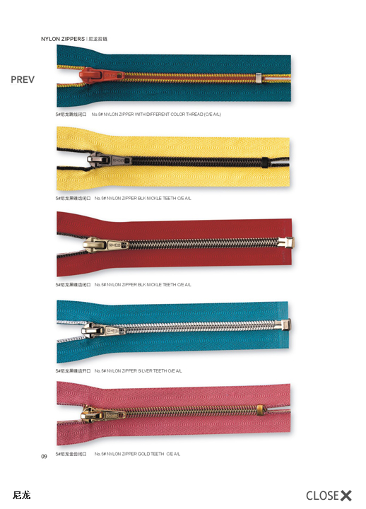 Nylon Zipper