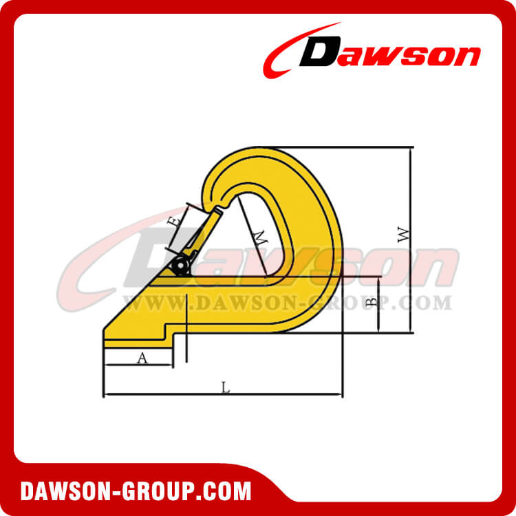 DS628 G80 GANCHO PARA SOLDAR DE TRABAJO PESADO - DAWSON GROUP LTD.- PROVEEDOR FABRICANTE DE CHINA