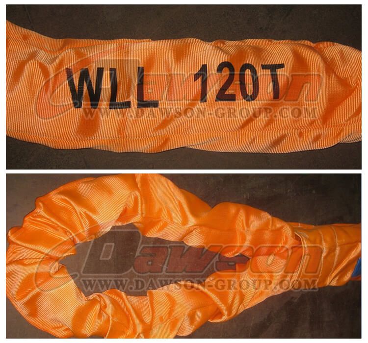 Eslingas redondas de poli&eacute;ster WLL 120T - Dawson Group Ltd. - Fabricante, proveedor y f&aacute;brica de China