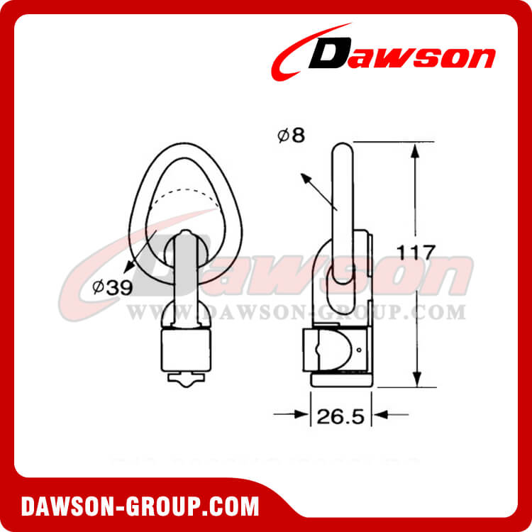 DSFG4023 - ペア リング付きダブル スタッド フィッティング中国メーカー サプライヤー - Dawson Group Ltd. - 中国メーカー、サプライヤー、工場
