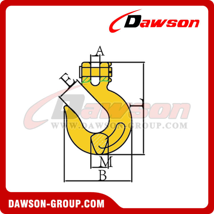 GANCHO DESLIZANTE DE ALEACI&Oacute;N DS100 G70 - DAWSON GROUP LTD.- FABRICANTE DE CHINA, F&Aacute;BRICA