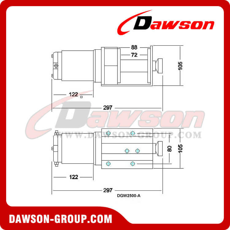 Лебедка для квадроциклов DGW2500-A - Электрическая лебедка