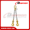 Eslinga de cadena doble pierna Grado 80 / Eslinga de cadena doble pierna G80 para elevación y amarre