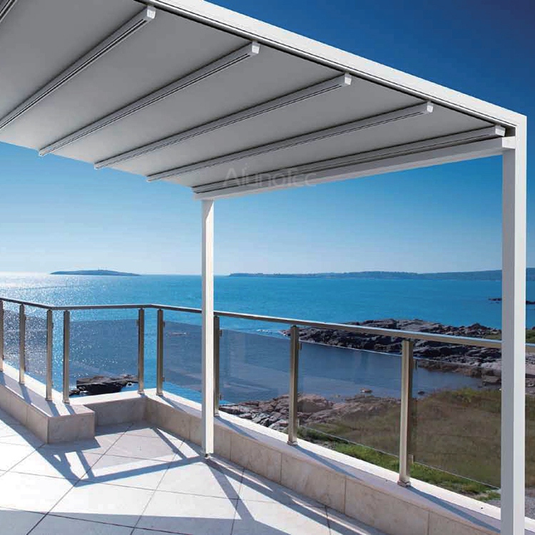 Aluminum Retractable PVC Pergola Fabric Roof - Buy pergola ...