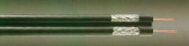 Cable coaxial del profesional RG6+MESS de la alta calidad 