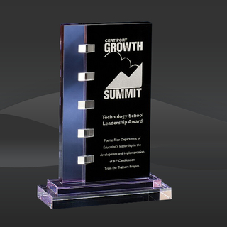 Purple Connect Crystal Award (T-WCNT609)