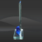 Blue Crystal Rectangle Award (J-CRY541)