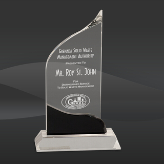 Swirling Peak Crystal Award (J-CRY6218M, J-CRY6218L)