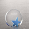 Round Blue Star Crystal Trophy (#70156)