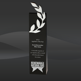 Victory Wreath Crystal Award (CIP-P64425BM, CIP-P64425BL)