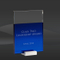 Simple Blue Crystal Block Award (CIP-EC735S, CIP-EC735L)