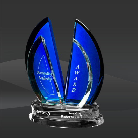 Blue Wings Crystal Award (CD-6842, CD-6843, CD-6844)