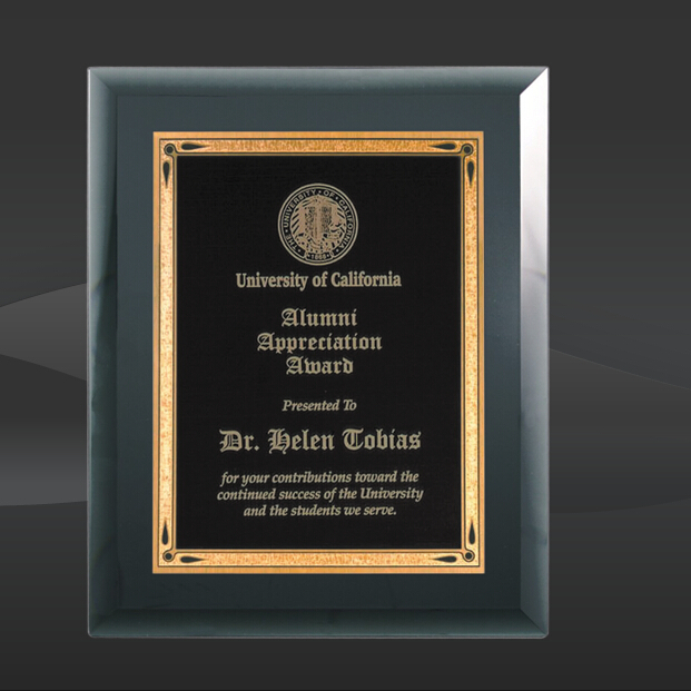 Black Mirror Glass Plaque (J-GMR79BK)