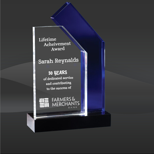 Blue Crystal Zuma Award (T-WZUM711)