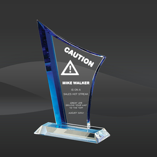Blue Crystal Vertigo Award for Employee Recognition Awards (T-CVO58)