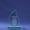 Small Flame Premium Jade Glass Trophy (#75286)