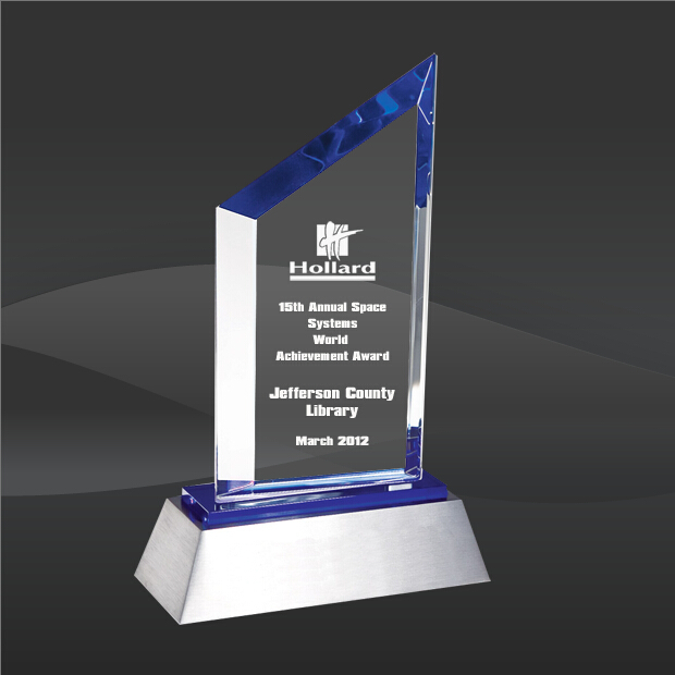 Crystal Blue Sail Award (TM-C1017)