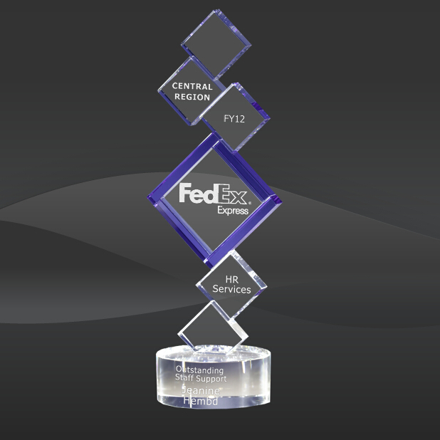 Diamond Hill Crystal Award (MPI-CR-A1121BU-10)