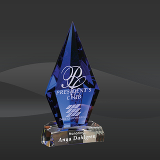 Blue Azurite Crystal Award (CD-6440)
