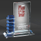 Blue Resolute Crystal Award (CD-6476, CD-6477, CD-6478)